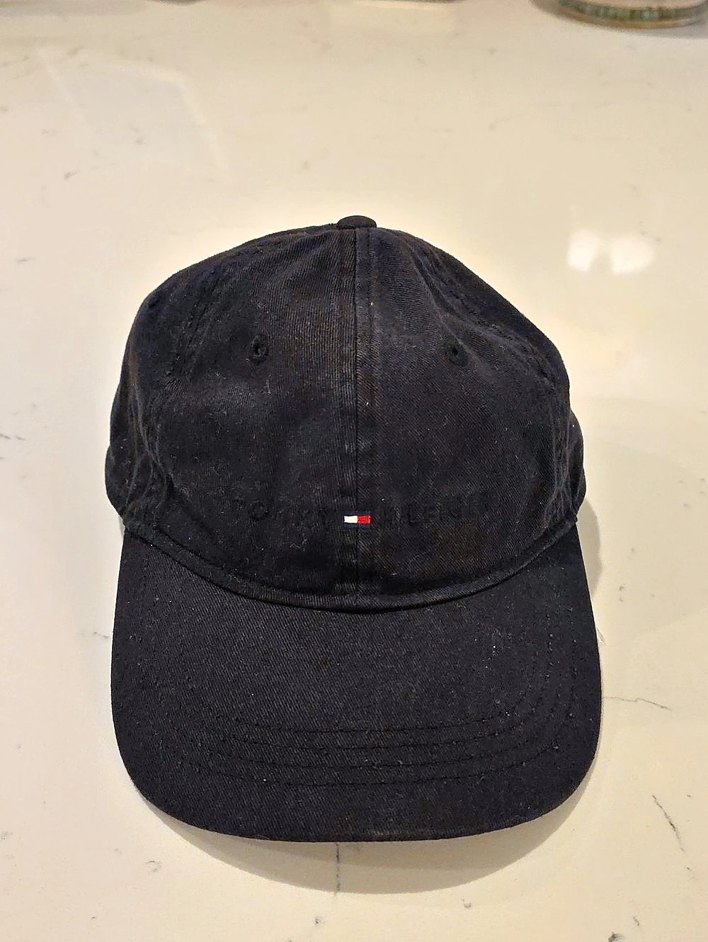 Tommy Hilfiger Classic Flag Logo Baseball Cap Black